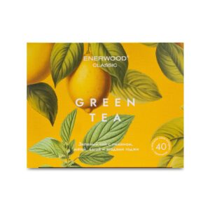 ჩინური მწვანე ჩაი პიტნით და ლიმონით